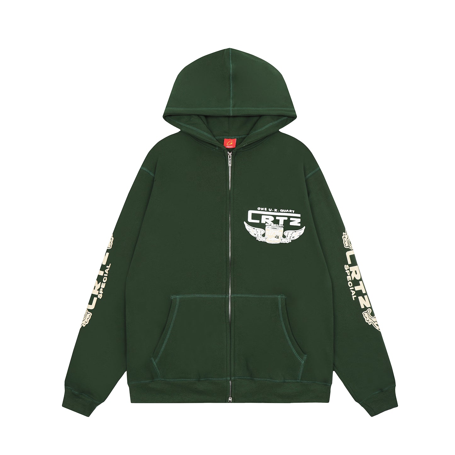 Corteiz - Gasolina Double Zip Hoodie - Grønn