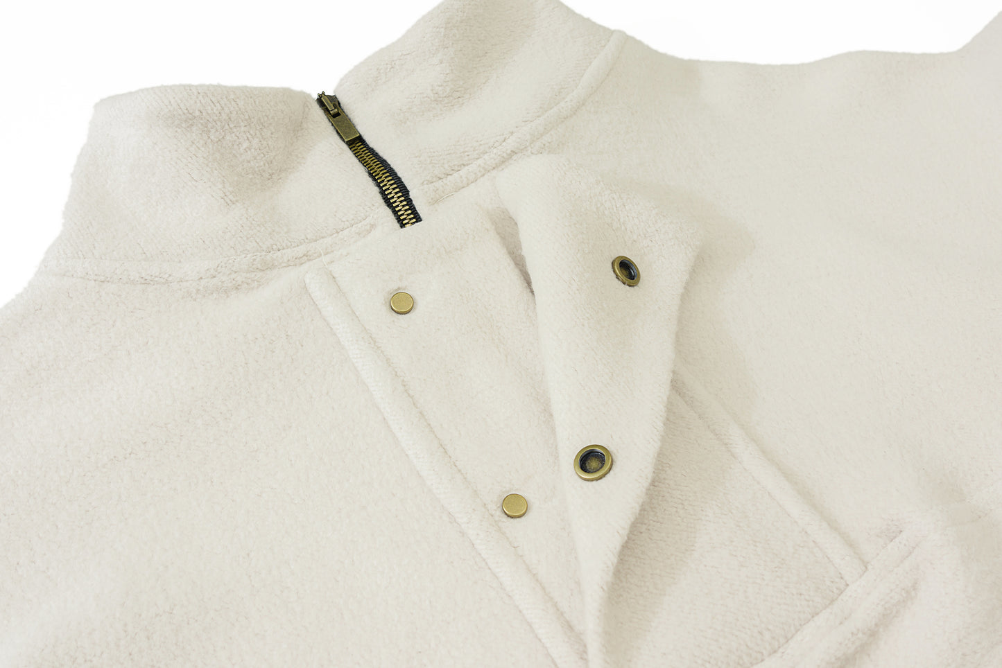 NIKE - Fear of God Polar Fleece Half Zipper - Hvit