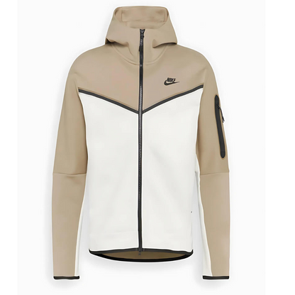 NIKE - Hettegenser NSW Tech Fleece Brun/Hvit