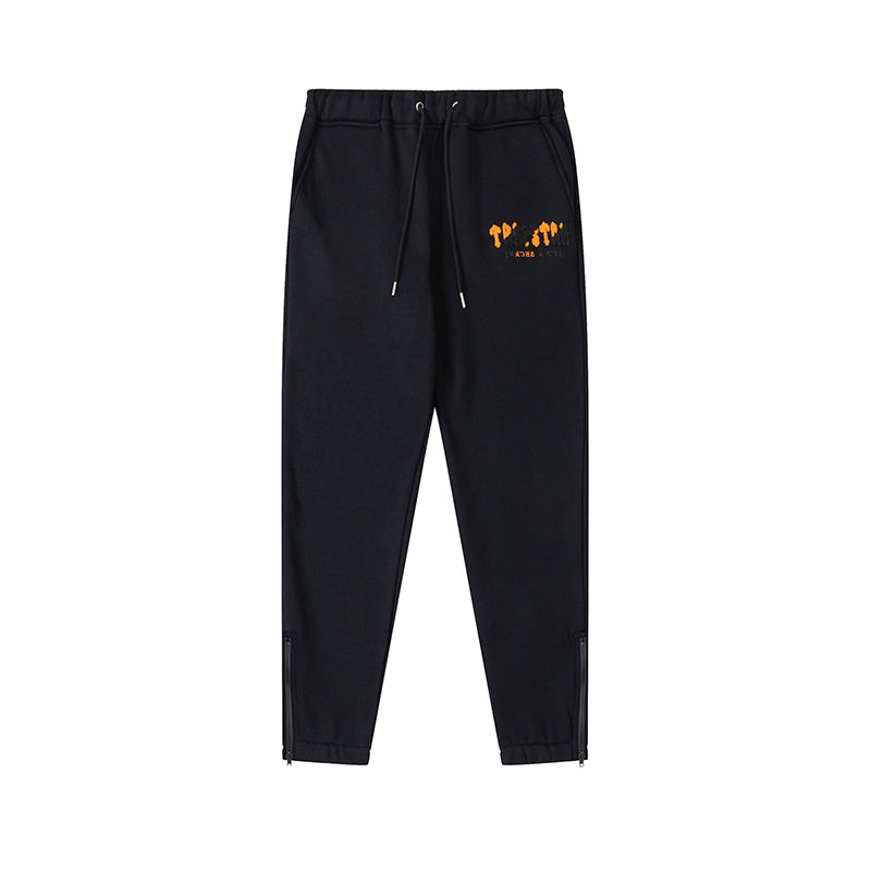 TRAPSTAR - Chenille Decoded Tracksuit - Sort/Oransje