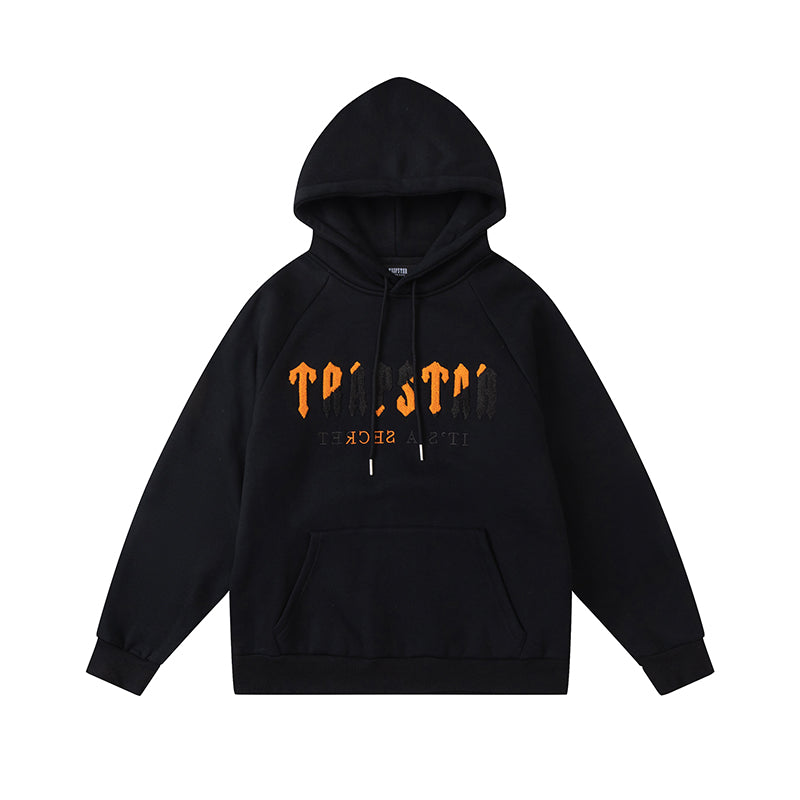 TRAPSTAR - Chenille Decoded Tracksuit - Sort/Oransje