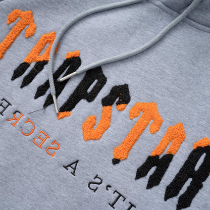 TRAPSTAR - Chenille Decoded Tracksuit - Grå/Oransje