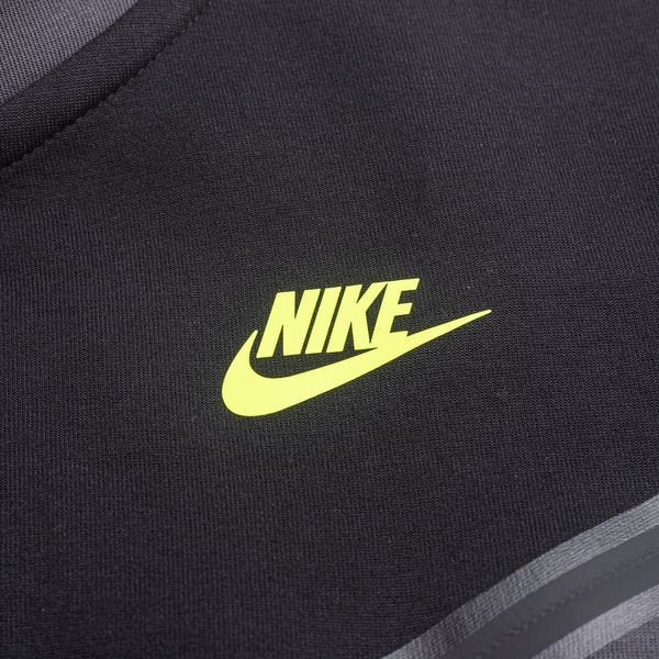 Nike - Hettegenser NSW Tech Fleece FZ - Sort/Grå/Neon