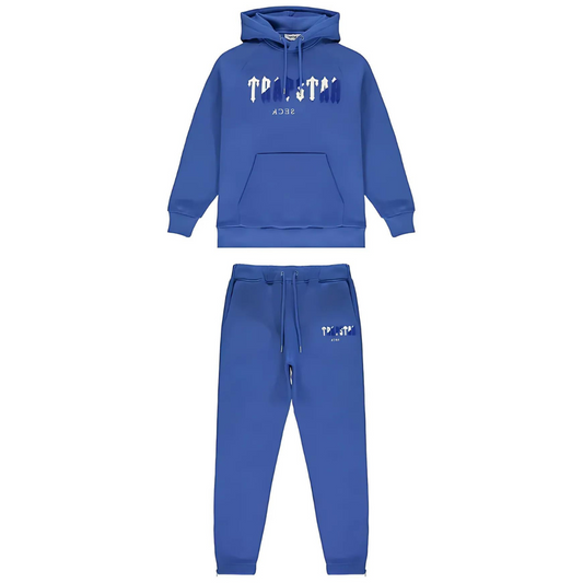 TRAPSTAR - Chenille Decoded Tracksuit - Dazzling Blå/Hvit