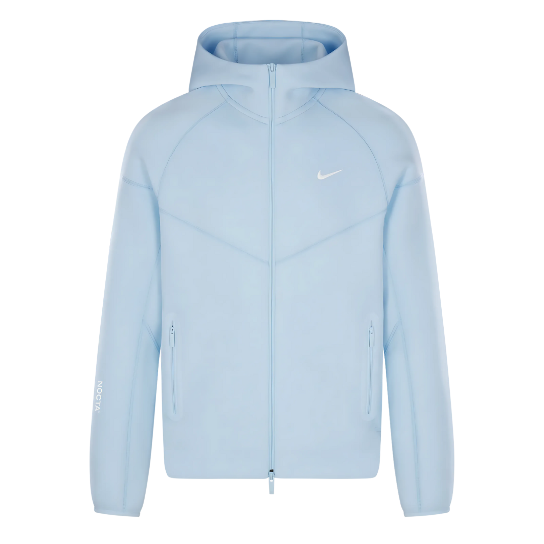 Nike x Nocta Tech Fleece - Zip-Up Genser - Lyseblå