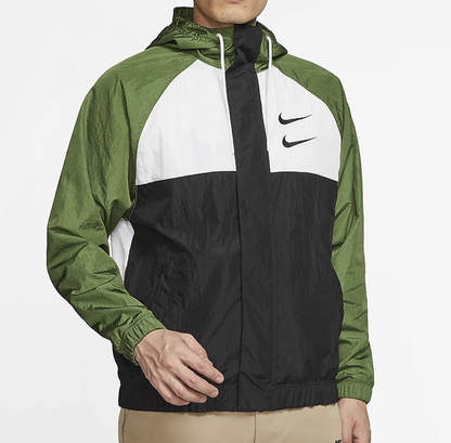 NIKE - NSV Swoosh Windrunner - Grønn/Hvit/Sort