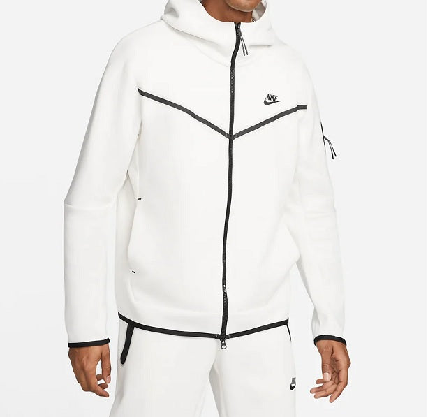 NIKE - Hettegenser NSW Tech Fleece Hvit