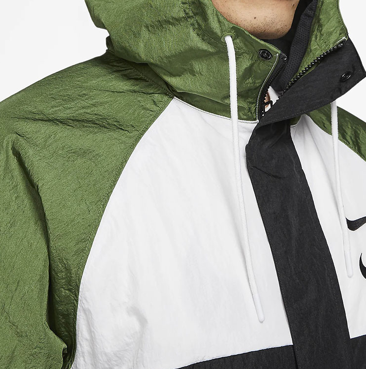 NIKE - NSV Swoosh Windrunner - Grønn/Hvit/Sort