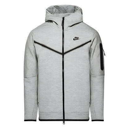 NIKE - Hettegenser NSW Tech Fleece Lysegrå