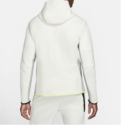 NIKE - Hettegenser NSW Tech Fleece Hvit/Grå/Grønn