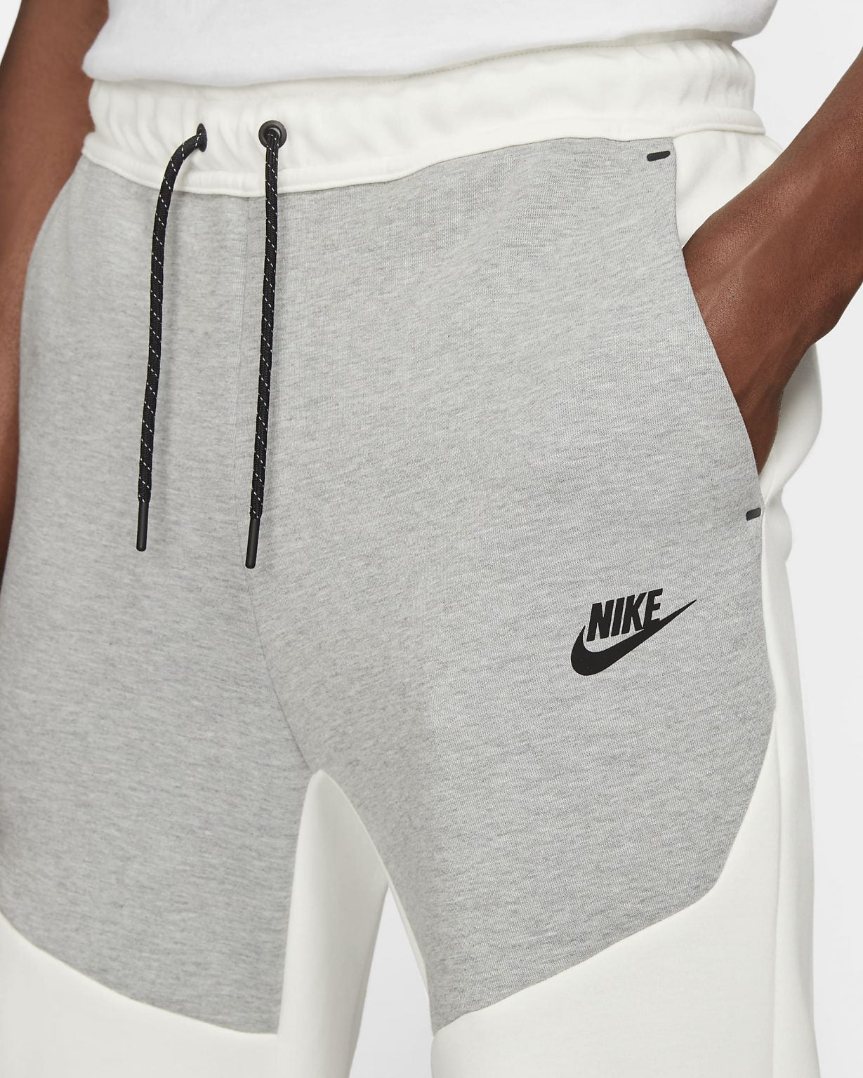 NIKE - Joggebukse NSW Tech Fleece Hvit/Grå/Grønn